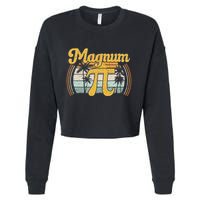 Magnum Pi Math Pi Day Retro Cropped Pullover Crew