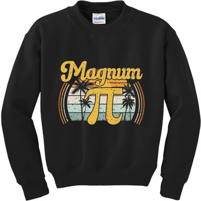 Magnum Pi Math Pi Day Retro Kids Sweatshirt