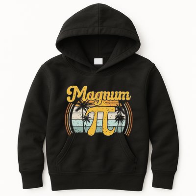 Magnum Pi Math Pi Day Retro Kids Hoodie