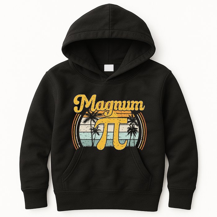 Magnum Pi Math Pi Day Retro Kids Hoodie