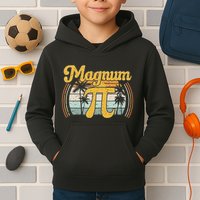 Magnum Pi Math Pi Day Retro Kids Hoodie