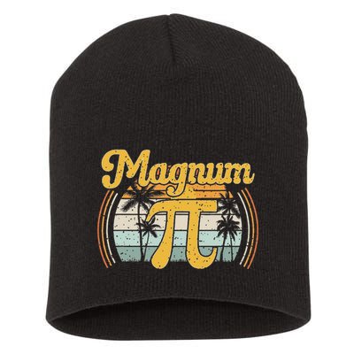 Magnum Pi Math Pi Day Retro Short Acrylic Beanie
