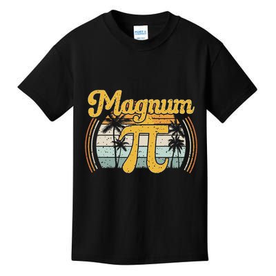 Magnum Pi Math Pi Day Retro Kids T-Shirt