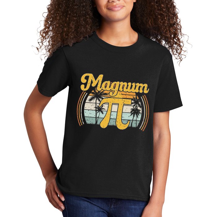 Magnum Pi Math Pi Day Retro Kids T-Shirt