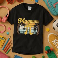Magnum Pi Math Pi Day Retro Kids T-Shirt