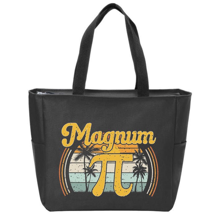 Magnum Pi Math Pi Day Retro Zip Tote Bag