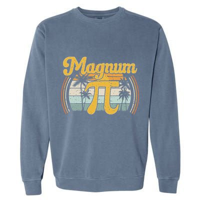 Magnum Pi Math Pi Day Retro Garment-Dyed Sweatshirt