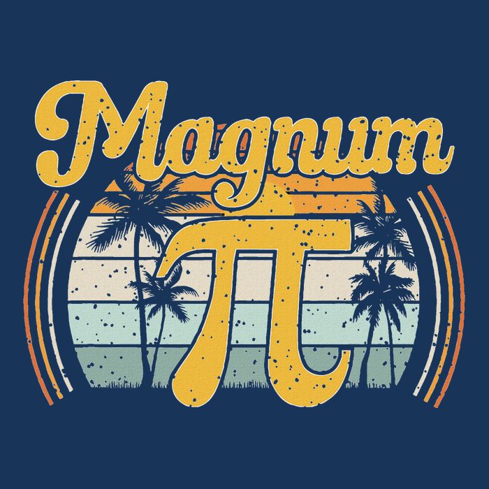 Magnum Pi Math Pi Day Retro Infant Baby Jersey Bodysuit