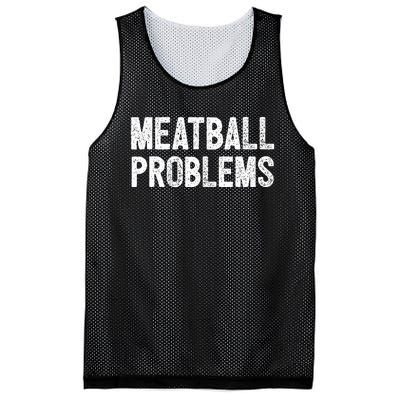 Meatball Problems Mesh Reversible Basketball Jersey Tank