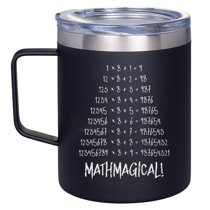 Math Patterns Mathmagical 12oz Stainless Steel Coffee Mug