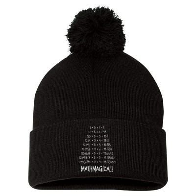 Math Patterns Mathmagical Pom Pom 12in Knit Beanie