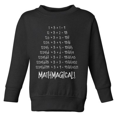 Math Patterns Mathmagical Toddler Sweatshirt