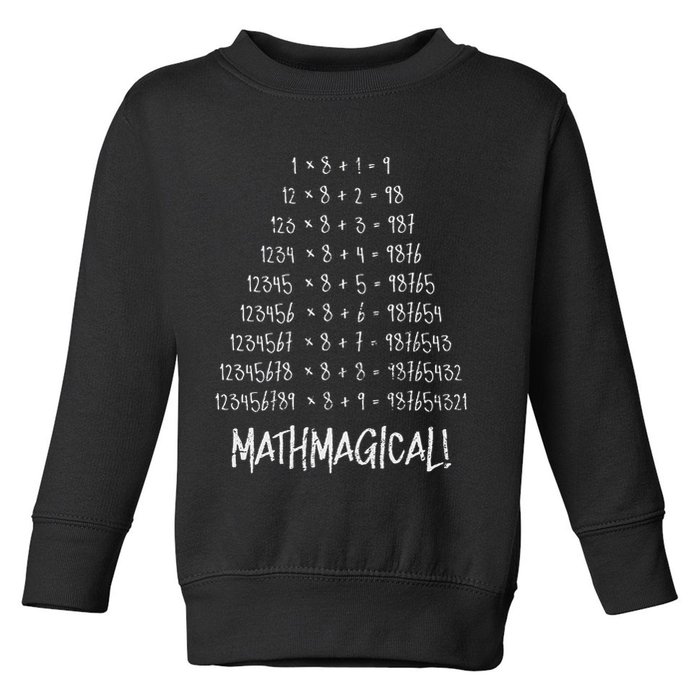 Math Patterns Mathmagical Toddler Sweatshirt