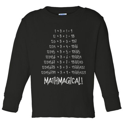 Math Patterns Mathmagical Toddler Long Sleeve Shirt