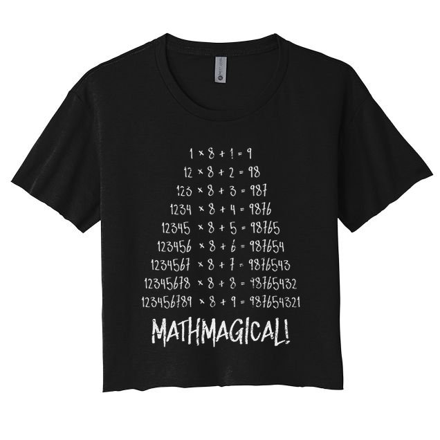Math Patterns Mathmagical Crop Top