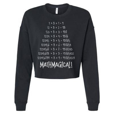 Math Patterns Mathmagical Cropped Pullover Crew