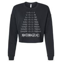Math Patterns Mathmagical Cropped Pullover Crew