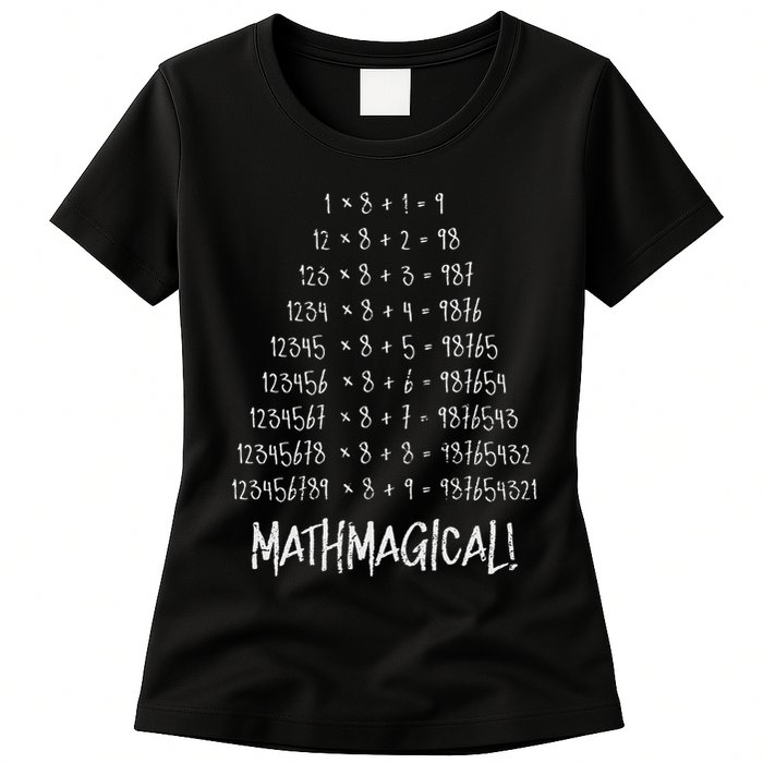Math Patterns Mathmagical Womens T-Shirt