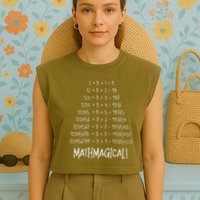 Math Patterns Mathmagical Garment-Dyed Women's Muscle Tee
