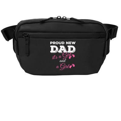 Mens Proud New Dad It's A Girl And Girl Gift Twin Girls Daddy Crossbody Pack