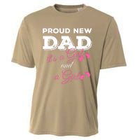 Mens Proud New Dad It's A Girl And Girl Gift Twin Girls Daddy Cooling Performance Crew T-Shirt