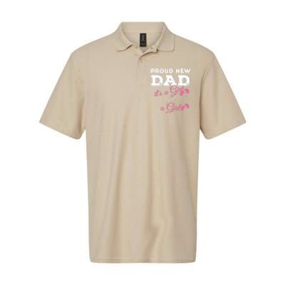 Mens Proud New Dad It's A Girl And Girl Gift Twin Girls Daddy Softstyle Adult Sport Polo