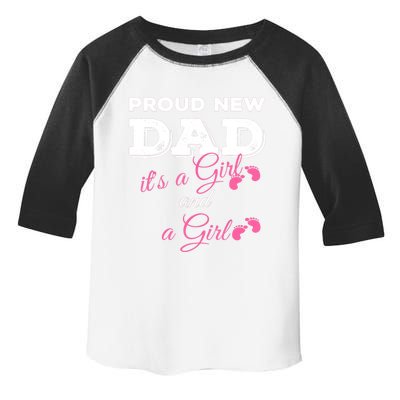 Mens Proud New Dad It's A Girl And Girl Gift Twin Girls Daddy Toddler Fine Jersey T-Shirt