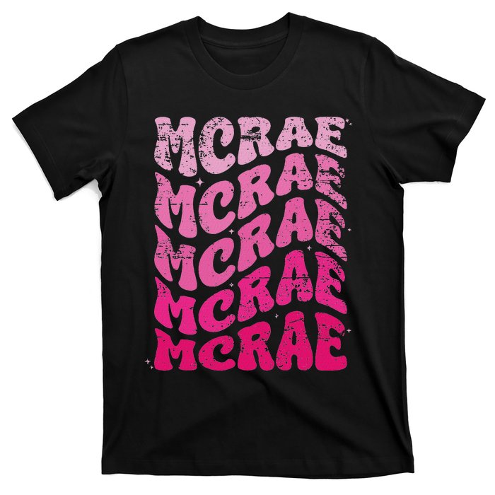 Mcrae Personalized Name I Love Mcrae 70S Vintage T-Shirt