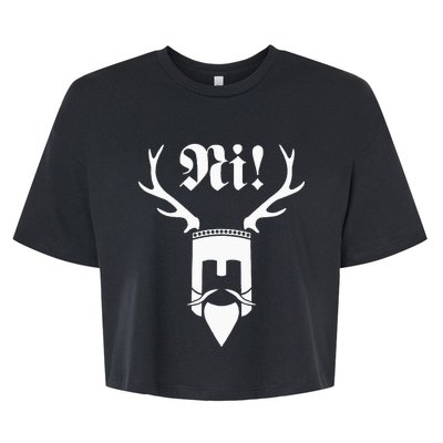 Monty Python Ni! Bella+Canvas Jersey Crop Tee