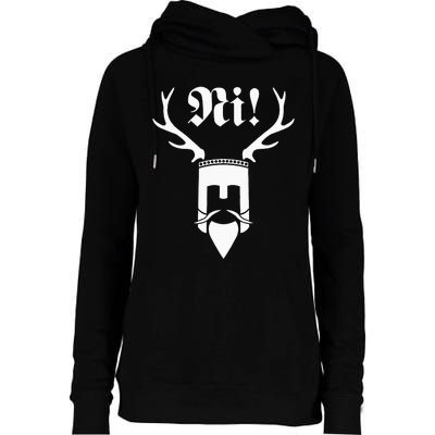 Monty Python Ni! Womens Funnel Neck Pullover Hood