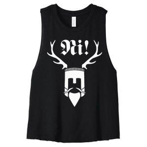 Monty Python Ni! Women's Racerback Cropped Tank