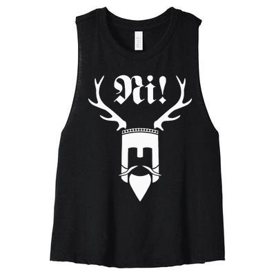 Monty Python Ni! Women's Racerback Cropped Tank