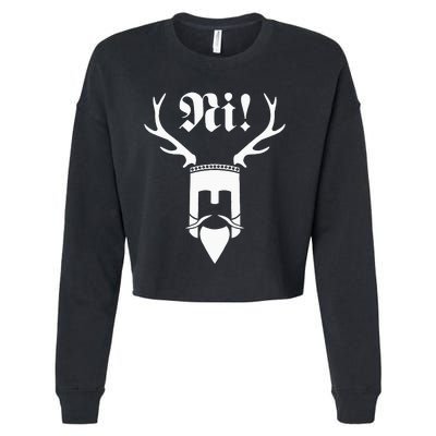 Monty Python Ni! Cropped Pullover Crew