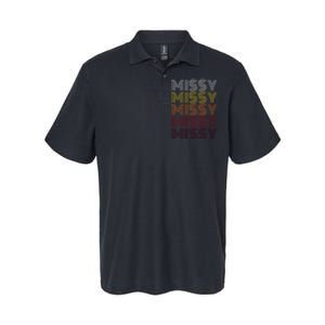 Missy Personalized Name Retro Missy 70S Softstyle Adult Sport Polo