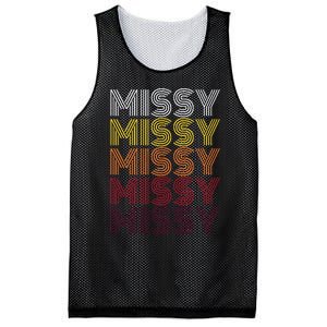 Missy Personalized Name Retro Missy 70S Mesh Reversible Basketball Jersey Tank