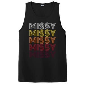 Missy Personalized Name Retro Missy 70S PosiCharge Competitor Tank