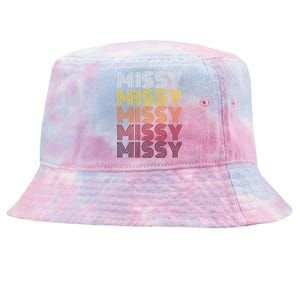 Missy Personalized Name Retro Missy 70S Tie-Dyed Bucket Hat