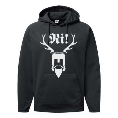 Monty Python Ni! Logo Performance Fleece Hoodie