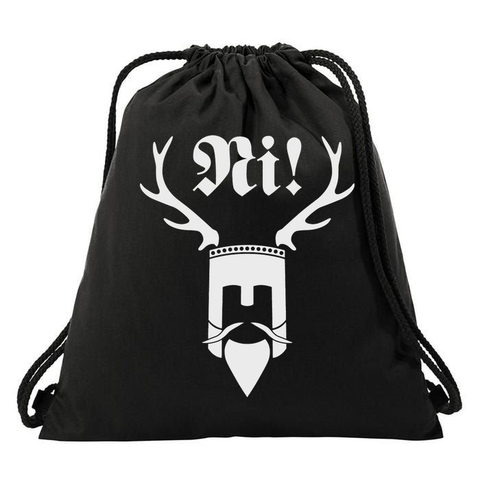 Monty Python Ni! Logo Drawstring Bag