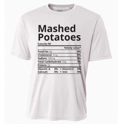 Mashed Potatoes Nutrition Facts Thanksgiving Christmas Cooling Performance Crew T-Shirt