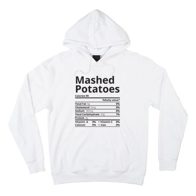 Mashed Potatoes Nutrition Facts Thanksgiving Christmas Hoodie