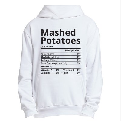 Mashed Potatoes Nutrition Facts Thanksgiving Christmas Urban Pullover Hoodie