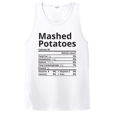 Mashed Potatoes Nutrition Facts Thanksgiving Christmas PosiCharge Competitor Tank