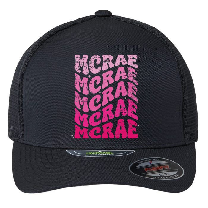 Mcrae Personalized Name I Love Mcrae 70S Vintage Flexfit Unipanel Trucker Cap