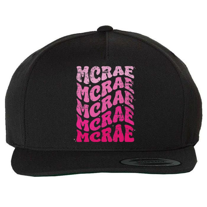 Mcrae Personalized Name I Love Mcrae 70S Vintage Wool Snapback Cap