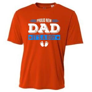 Men Proud New Dad Its A Cute Father's Day Baby Cooling Performance Crew T-Shirt