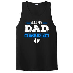 Men Proud New Dad Its A Cute Father's Day Baby PosiCharge Competitor Tank