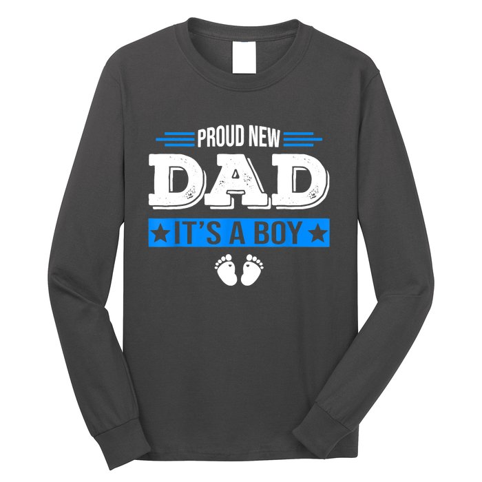 Men Proud New Dad Its A Cute Father's Day Baby Long Sleeve Shirt