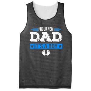 Men Proud New Dad Its A Cute Father's Day Baby Mesh Reversible Basketball Jersey Tank