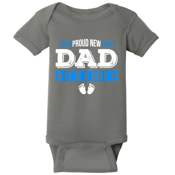 Men Proud New Dad Its A Cute Father's Day Baby Baby Bodysuit